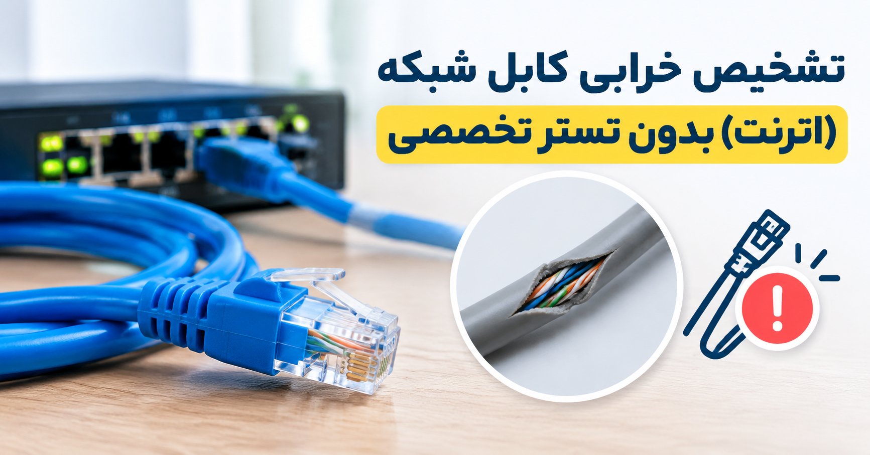 تشخیص خرابی کابل شبکه