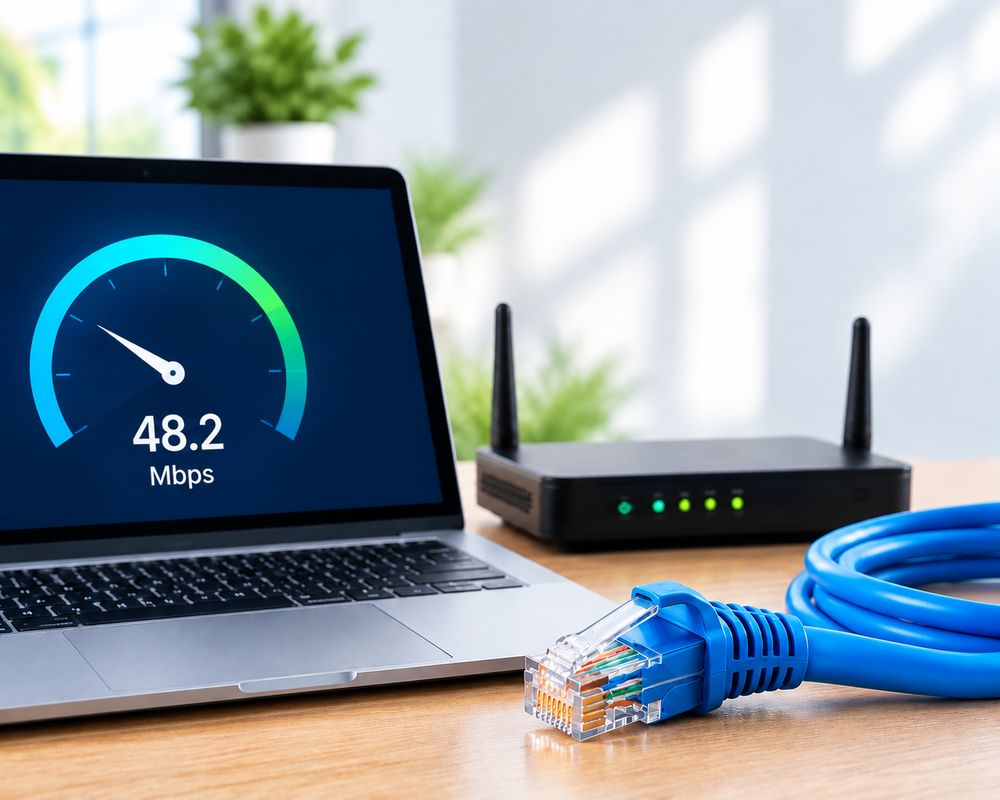 چرا سرعت اینترنتم با وجود کابل Cat6 پایین است؟