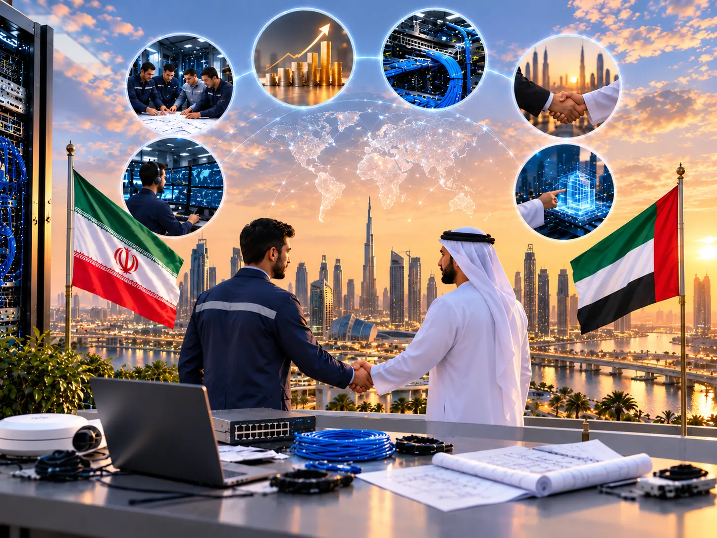 خدمات شبکه در امارات